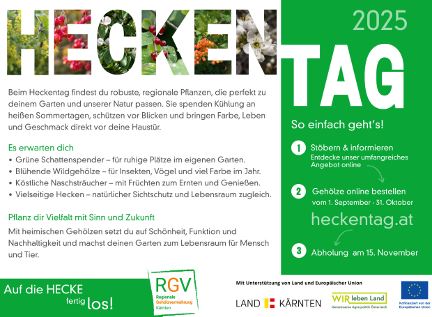 Inserat Kärntner Heckentag
