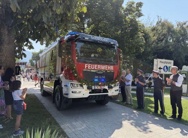 Fahrzeugsegnung - Empfang im Blumenpark Seeboden